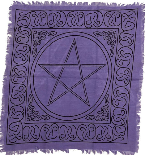 24” x 24” Purple Pentacle Altar Cloth
