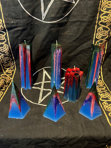 6 pointed Star Blue Sky collection candle
