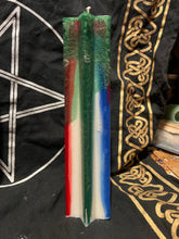 Load image into Gallery viewer, 6 pointed Yule star candle