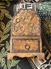 Load image into Gallery viewer, 3 Pentacle cupboard with metal accents