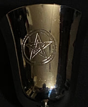 Load image into Gallery viewer, Brass Pentacle Chalice