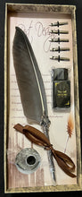 Load image into Gallery viewer, Fancy Quill Set (Black Feather)
