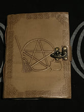 Load image into Gallery viewer, Pentacle with Broom Blank Book 5”x7”