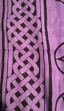 Load image into Gallery viewer, Purple and Black Pentacles Tapestry