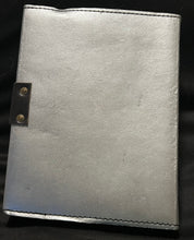 Load image into Gallery viewer, Silver Pentacle Leather Journal